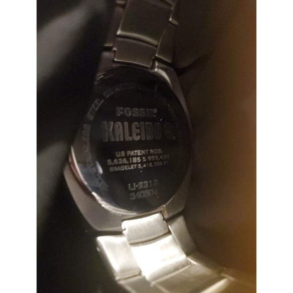 Fossil Kaleido Buckeyes Watch Stainless Steel LI-2318 Ohio State Collector - Picture 10 of 11
